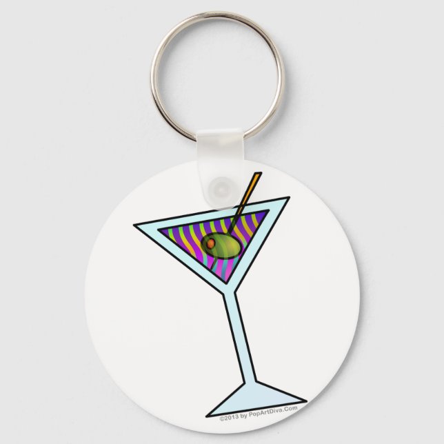 Porte-clés Porte - clés artistiques MARTINI personnalisés (Recto)