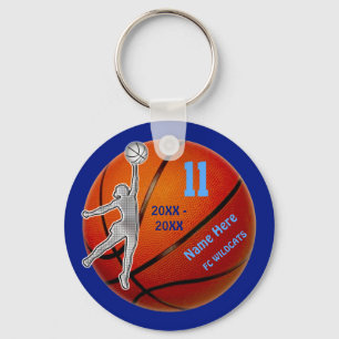 Porte-clés Porte - clés de basket-ball votre ANNÉE, NOMBRE,