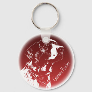 Porte-clés Porte - clés de chien Pointer Porte - clés Amoureu