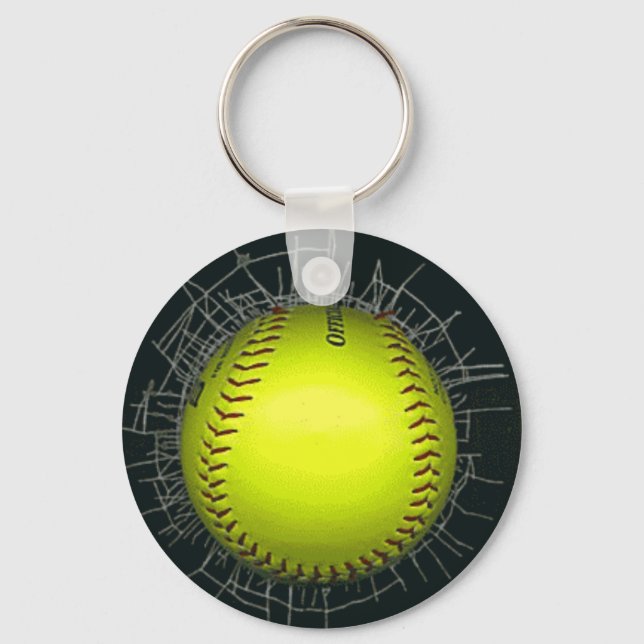 Porte-clés Porte - clés de softball (Recto)
