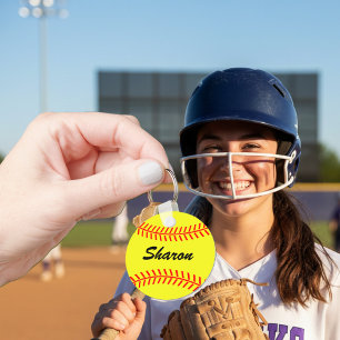Porte-clés Porte - clés de softball personnalisables