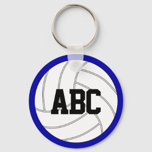 Porte-clés Porte - clés de volley-ball de couleur et de texte