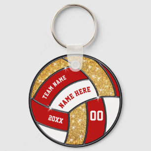 Porte-clés Porte - clés de volley-ball personnalisés rouge, b