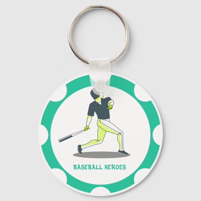 Porte-clés Porte - clés des héros du baseball (Recto)