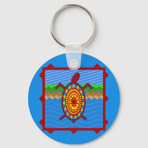 Porte-clés Porte - clés du sud-ouest de scène de tortue de