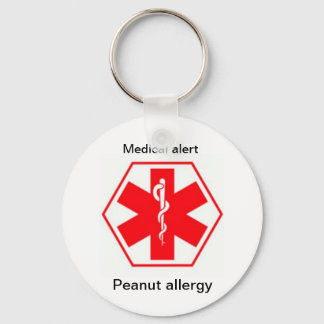 Porte-clés porte - clés Médicales d'alerte allergique (person
