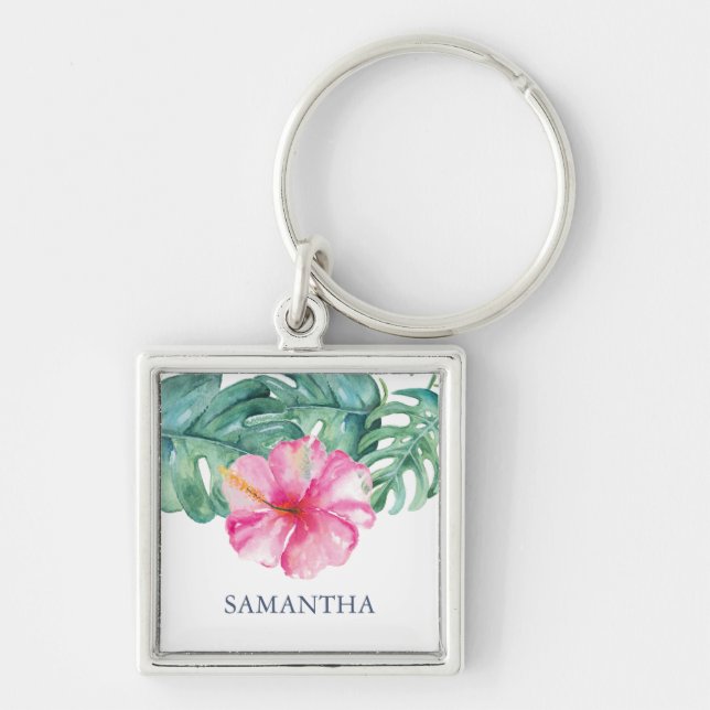 Porte-clés Porte - clés personnalisables Tropical Personnalis (Devant)