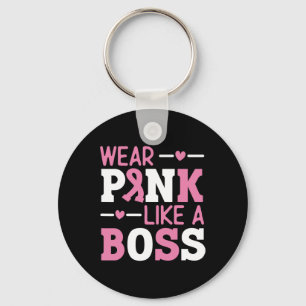 Porte-clés Porter Rose Comme Un Boss Pink Ribbon Cancer Du Se