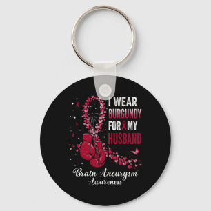 Porte-clés Portez La Bourgogne Pour Mon Mari Cerveau Aneurysm
