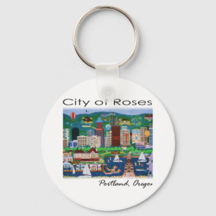 Porte-clés Portland~ La Ville des Roses