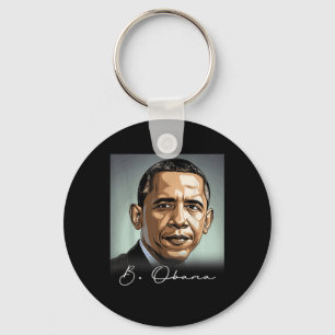 Porte-clés Portrait Barack Obama Président Patriotique