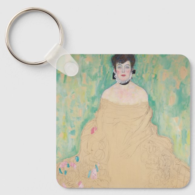 Porte-clés Portrait d'Amalie Zuckerkandl par Gustav Klimt (Recto)