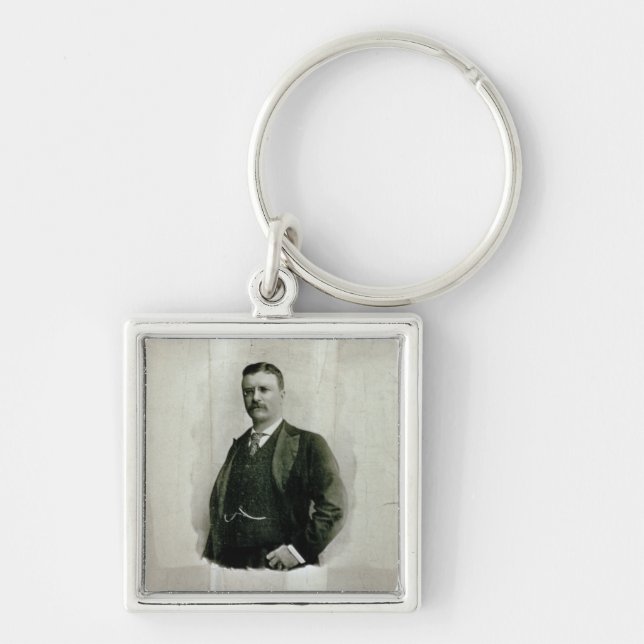 Porte-clés Portrait de colonel Theodore Roosevelt (litho) (Devant)