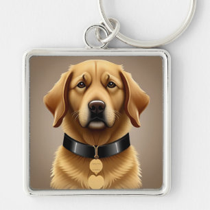 Porte-clés Portrait de Golden Retriever 