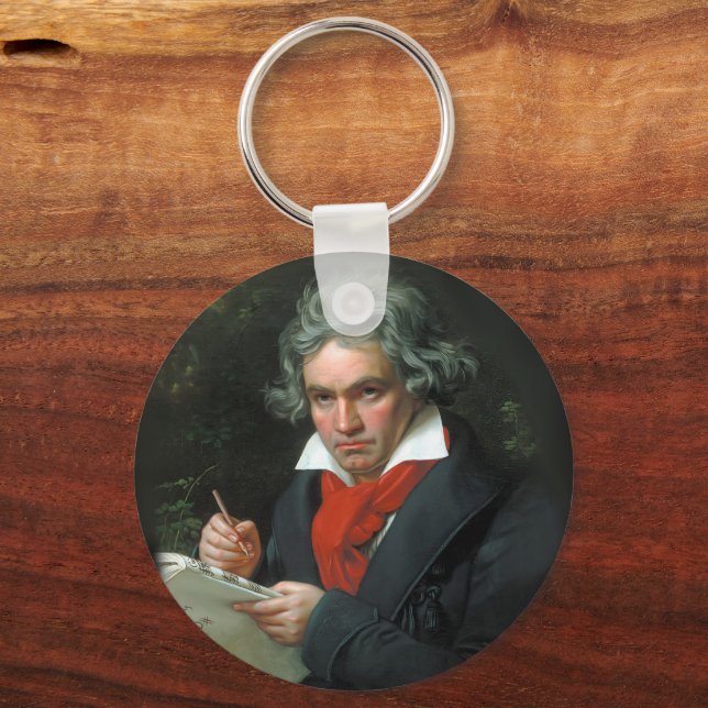 Porte-clés Portrait de Ludwig van Beethoven Musique classique (Recto)