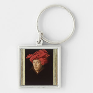 Porte-clés Portrait d'un homme, 1433 (huile sur le chêne)