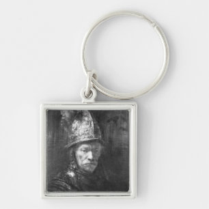 Porte-clés Portrait d'un homme avec un casque d'or, 1648