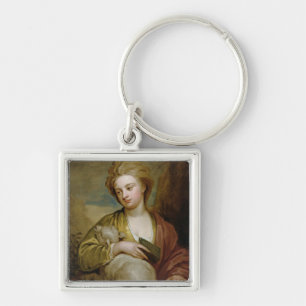 Porte-clés Portrait d'une femme comme St Agnès,