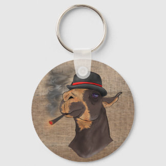Porte-clés Portrait d'une lama dramatique - Porte - clé