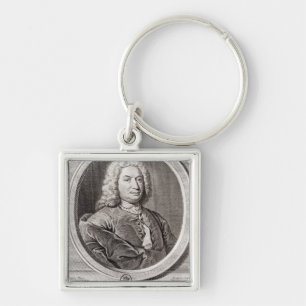 Porte-clés Portrait en Jean Bernoulli gravé par
