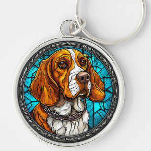Porte-clés Portrait Mignon de Beagle pour les Amateurs de Chi