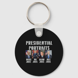 Porte-clés Portraits présidentiels de l'Humour Trump Obama Bi