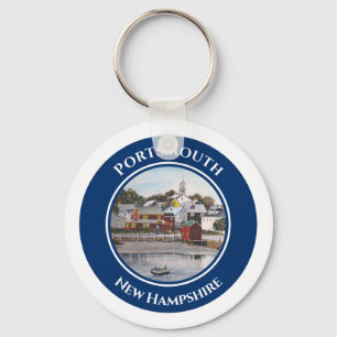 Porte-clés Portsmouth Harbour New Hampshire Peinture