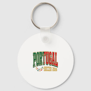 Porte-clés Portugal Football 2026 Football Gras Pays Typograp