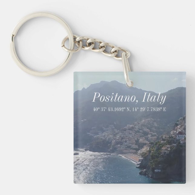 Porte-clés Positano, Italie Porte - clé GPS (Devant)