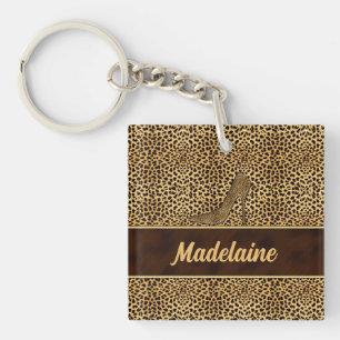 Porte-clés Poster de animal à Cheetah pour elle