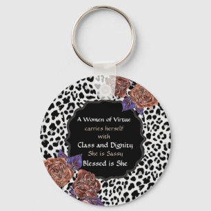 Porte-clés Poster de animal A Woman of Virtue Button Porte -