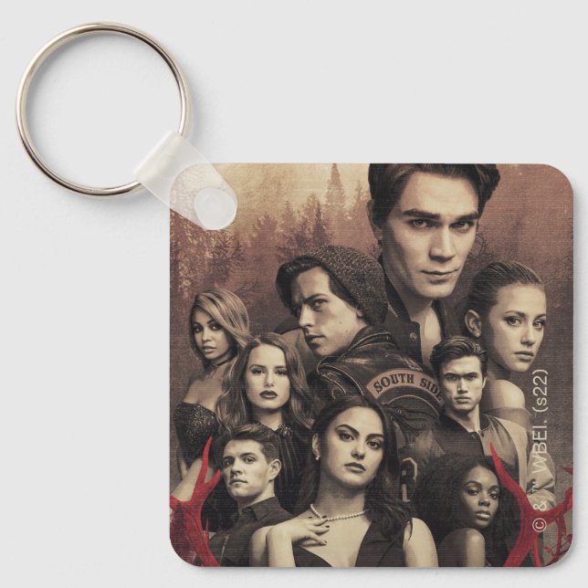 Porte-clés Poster du crâne de cerfs de Riverdale (Recto)