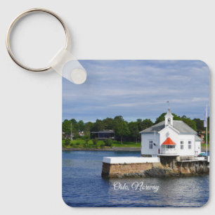 Porte-clés Poster du fjord d'Oslo, Norvège