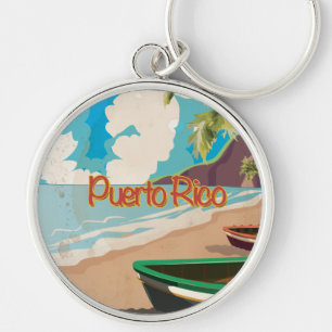 Porte-clés Poster du Vintage voyage Porto Rico