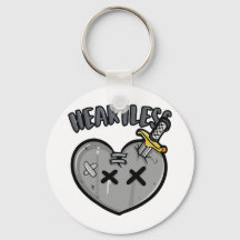 Poster en Niveaux de gris Coeur & épée Punk Rock e