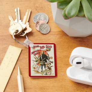 Porte-clés Poster magique vintage, Magicien Chung Ling Soo