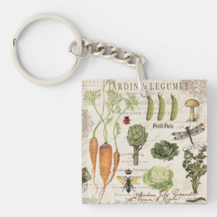 Porte-clés potager vintage
