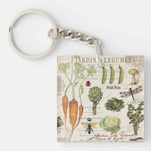 Porte-clés potager vintage (Devant)