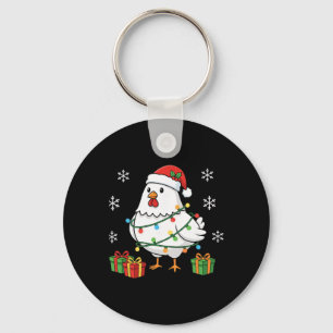 Porte-clés Poulet de niche primaire, poule de fête enveloppée