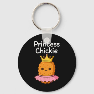 Porte-clés Poulet Princesse Nugget Mignon Meme Kawaii N