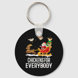 Porte-clés Poulets Pour Tout Le Monde Drôle Poulet De Noël