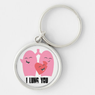 Porte-clés Poumon respiratoire de la thérapie I vous ! Porte
