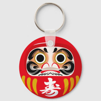 Porte-clés Poupée Daruma (charme traditionnel japonais de cha