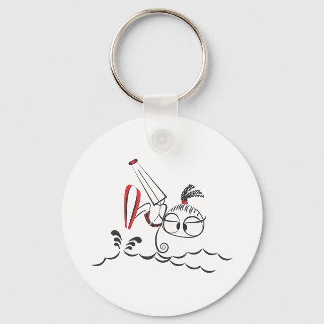 Porte-clés Poupée kitesurf (Recto)