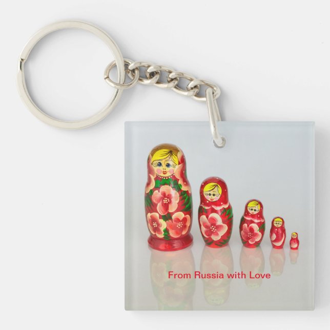 Porte-clés Poupée nicheuse russe de matryoshka (Devant)