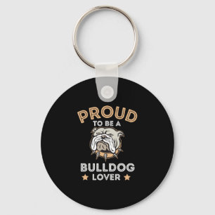 Porte-clés Pour être un amant de bouledogue Amusement amateur