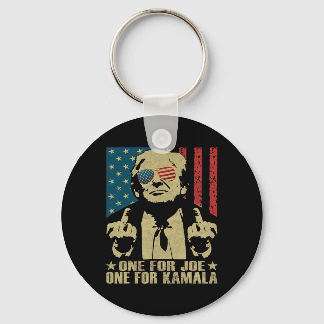 Porte-clés Pour Joe One Pour Kamala Funny Trump 2024 (Recto)