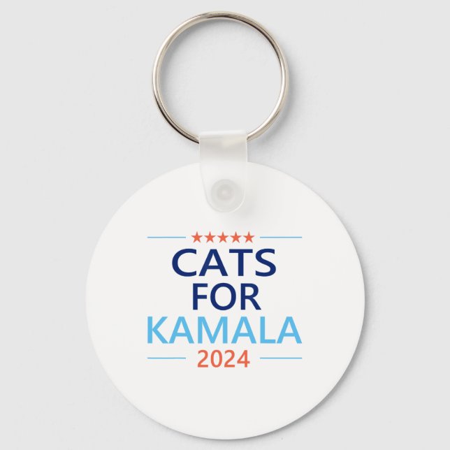 Porte-clés Pour Kamala Harris 2024 Enfless Cat Lady Jd Vance (Recto)