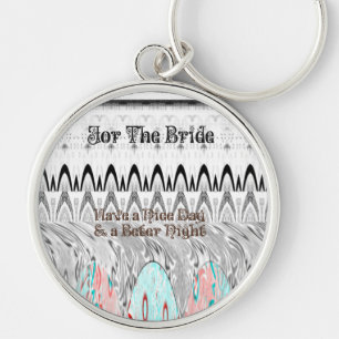 Porte-clés Pour le design Bride White et Black Edgy
