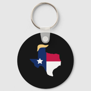 Porte-clés Pour l'élection de Trump 2020 Texas Drapeau Trump 